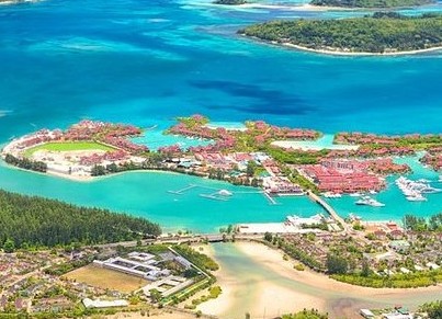 Seychelles aerial view